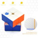2x2 Speed Cube for Kids and Adults,2x2x2 Magic Cube Puzzle Toy, Speed Cube Stickerless 2X2 Jelly Magic Cube Puzzle Toy Colorful (Transparent),  2x2 Magnetic Pro Speed Puzzle stickerless Cube QY MS 2x2x2 M Mofangge Speed Cube - Image 5