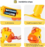 Children Projection Drawing Board LED Projector Drawing Table Toys Kids Projector Painting Board Desk Projection Painting Toy Graffiti Early Education Writing Board Household Erasable Toys - Image 4