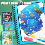 Water Colouring Book Water Colouring Book Water Magic Book Water Colouring Books Water Magic Colouring Water Pictures Children Painting and Colouring Book Water Pen Travel Activities- - Image 2