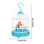 ELECTRIC INDUCTION MINI BIRD CAGE WITH LIGHT & SOUND Activated and Battery Operated Birds Birdcage Toy, Singing Chirping Fluttering Birds Toys Gifts for Toddler Kids Children - Image 5