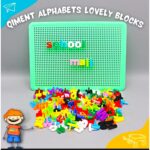 182 Pcs Set Alphabet ABC Words Pin Montessori Toys - Peg Board Puzzle, ABC Puzzle Board Educational Building Blocks - DIY Playing Toy Learning Spelling - Learning Toys for Kids 182 Pcs Set Alphabet ABC Words Pin Montessori Toys - Peg Board Puzzle - Image 3